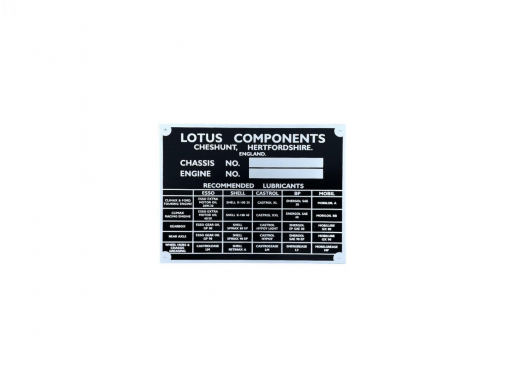 Chassis Plate - Lotus Components Image 1